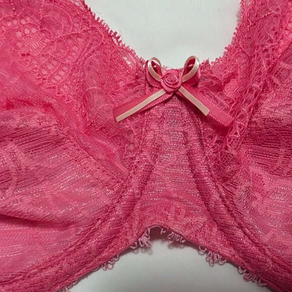 Freya 34G Jolie Pink Balconette Underwire Bra and Size M Panty Set - Picture 2 of 9